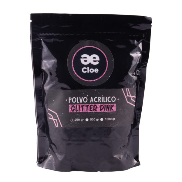 Polvo acrílico Glitter Pink